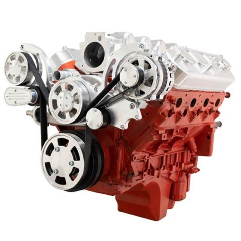 BluePrint Engines Accessory Drive Systems BPPLSFDAC LS FRONT ACCESSORY DRIVE, FULL SERPENTINE W/ ALT, AC, WP, BRACKETS, BOLTS