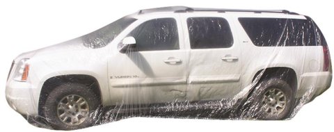 Woodward Fab Plastic Vehicle Covers WFCCC LARGE Car Cover, Plastic, Clear, Large, 21 ft. to 24 ft., Each