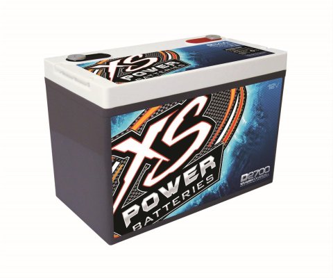 XS Power AGM Batteries D2700 Battery, 12 V, Deep Cycle/Starting, 1,300 Cranking Amps at 32 Degrees F, 12.09 in. Length, 6.65 in. Width, 8.31 in. Height