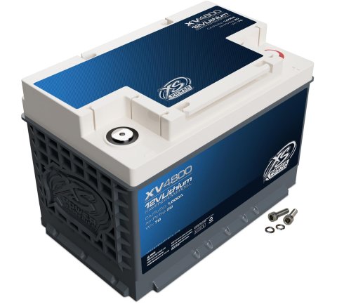 XS Power XV Automotive Series Lithium Batteries XV4800 Battery, Automotive, Lithium, BCI Group 48, 12 Volt, 1,500 Watts, 1,335 Max Amps, 70 Energy Watts, 10.94 in. L, 7.48 in. H, 6.93 in. W, 6.91 lbs.
