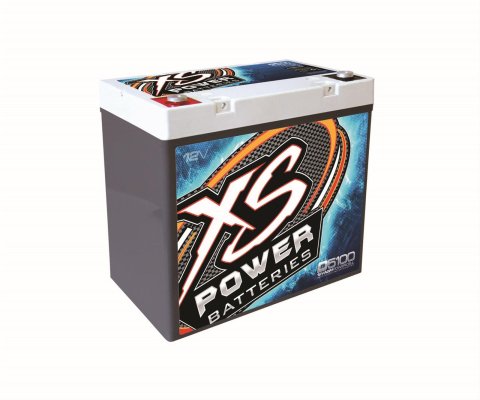 XS Power AGM Batteries D5100 Battery, 12 V, Deep Cycle/Starting, 872 Cranking Amps at 32 Degrees F, 9.02 in. Length, 5.43 in. Width, 8.19 in. Height