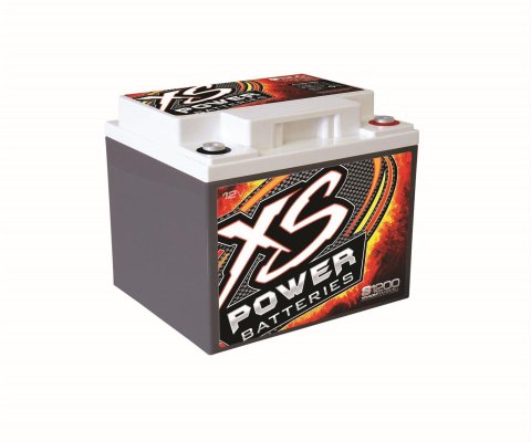 XS Power AGM Batteries S1200 Battery, 12 V, AGM, 740 Cranking Amps at 32 Degrees F, Top Post, 7.97 in. Length, 6.69 in. Width, 6.75 in. Height, Each