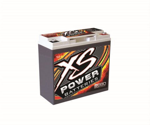 XS Power AGM Batteries S680 Battery, 12 V, AGM, 370 Cranking Amps at 32 Degrees F, Top Post, 7.13 in. Length, 3.03 in. Width, 6.57 in. Height, Each