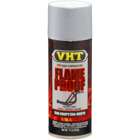 VHT FlameProof Coating 11 Oz. Flat Gray/Silver SP117 Paint, Flameproof Coating, High-Temperature, Flat, Aluminum, oz., Aerosol Spray Can, Each