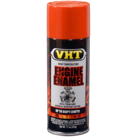 VHT Engine Enamel 11 Oz. Gloss Orange SP120 Paint, High-Temperature, Engine, Enamel, Gloss, Hemi Orange, oz., Aerosol Spray Can, Each