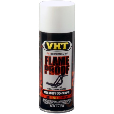 VHT FlameProof Coating 11 Oz. Flat White SP101 Paint, Flameproof Coating, High-Temperature, Flat, White, oz., Aerosol Spray Can, Each