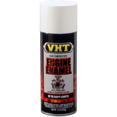 VHT Engine Enamel 11 Oz. Gloss White SP129 Paint, High-Temperature, Engine, Enamel, Gloss, White, oz., Aerosol Spray Can, Each