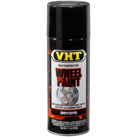 VHT Polyurethane Wheel Paint 11 Oz. Gloss Black SP187 Paint, Wheel, Polyurethane, Gloss, Black, oz., Aerosol Spray Can, Each