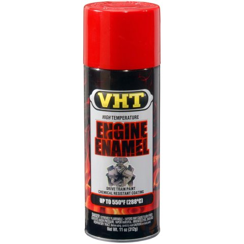 VHT Engine Enamel 11 Oz. Gloss Red SP121 Paint, High-Temperature, Engine, Enamel, Gloss, Bright Red, oz., Aerosol Spray Can, Each