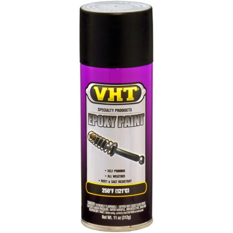 VHT Epoxy Paint 11 Oz. Satin Black SP652 Paint, Epoxy, Satin, Black, oz., Aerosol Spray Can, Each
