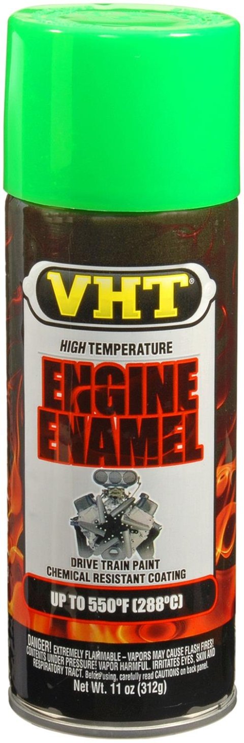 VHT Engine Enamel 11 Oz. Gloss Green SP154 Paint, High-Temperature, Engine, Enamel, Gloss, Grabber Green, oz., Aerosol Spray Can, Each