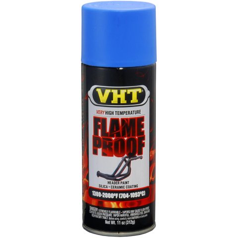 VHT FlameProof Coating 11 Oz. Flat Blue SP110 Paint, Flameproof Coating, High-Temperature, Flat, Blue, oz., Aerosol Spray Can, Each