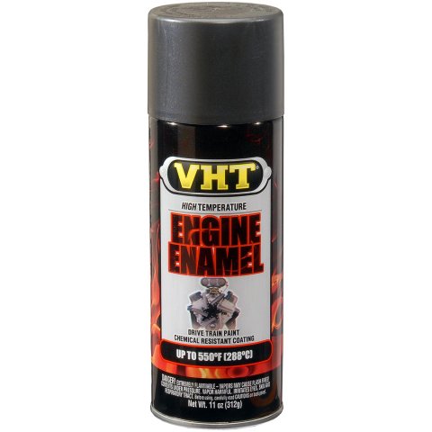VHT NU-Cast Engine Enamel 11 Oz. Satin Gray/Silver SP997 Paint, NU-Cast, Engine, Enamel, Satin, Iron, oz., Aerosol Spray Can, Each