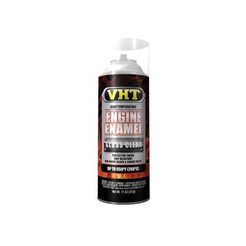 VHT Engine Enamel 11 Oz. Gloss Clear SP145 Paint, Very High-Temperature, Engine, Enamel, Gloss, Clear, oz., Aerosol Spray Can, Each