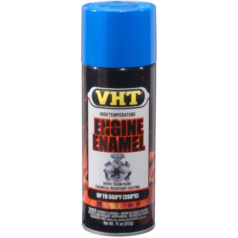 VHT Engine Enamel 11 Oz. Gloss Blue SP134 Paint, High-Temperature, Engine, Enamel, Gloss, Ford Light Blue, oz., Aerosol Spray Can, Each
