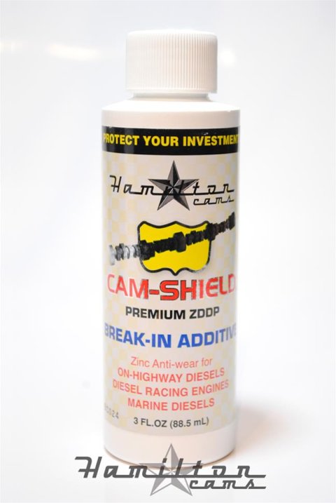 Hamilton Cams Cam-Shield Zinc Additive 07-C-001 Oil Additive, Cam-Shield, ZDDP, Engine Break-In, 3 oz., Each