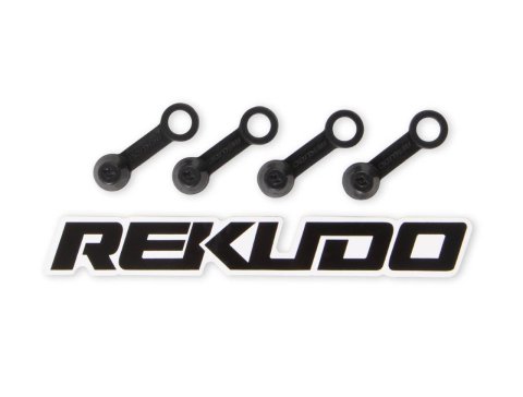 REKUDO Brake Bleeder Screw Caps RK400-27 Caps, Fits Rekudo JL8 Calipers, Services One Caliper, Rubber, Black, Set of 4