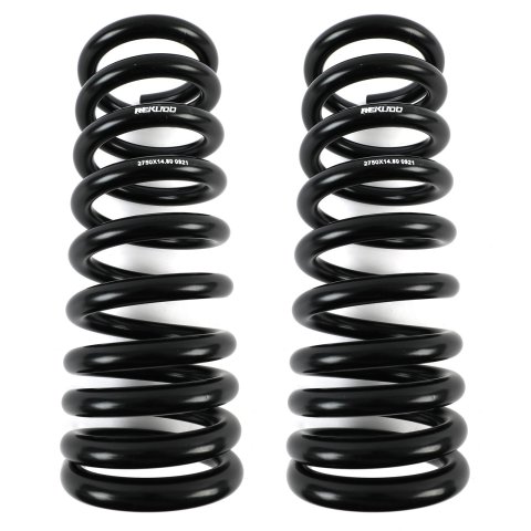REKUDO Lowering Springs RK200-11 Springs, Coil, 1 in. Drop, Front, Steel, Black, Chevrolet Pontiac, Pair