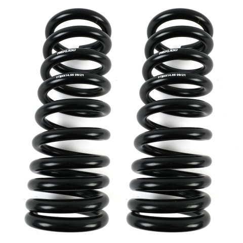REKUDO Lowering Springs RK200-12 Springs, Coil, 2 in. Drop, Front, Steel, Black, Chevrolet Pontiac, Pair