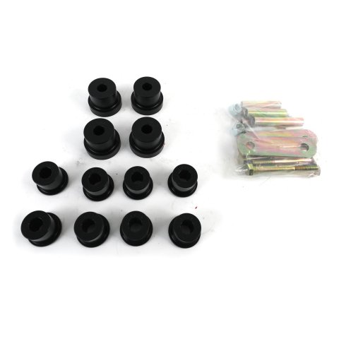 REKUDO Heavy-Duty Shackle Kits RK200-08 Leaf Spring Shackles and Hangers, Rear, Stock Ride Height, Polyurethane, Chevy, Pontiac, Oldsmobile, Buick, Kit