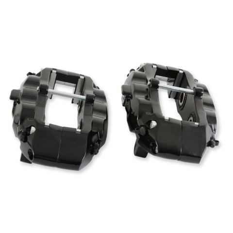 REKUDO JL8 Brake Calipers for 1967-1981 CAMARO, FIREBIRD, 1965-1982 CORVETTE - RK400-11 Calipers, Rekudo JL8, Rear Left and Right, 4 Piston, Forged Aluminum, Black Powdercoated, Chevy, Pontiac, Pair