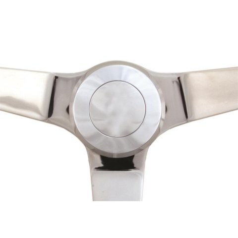 Lecarra Horn Buttons 3630 Button, Smooth, Billet Aluminum, Natural, for Vette Steering Wheels Only, Each