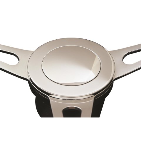 Lecarra Horn Buttons 3223 Button, Billet Aluminum, Polished, Wheels, Each