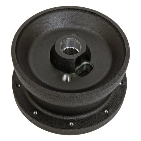 Lecarra Hub Adapter Kits B-16400 Kit, 9-Bolt Mount, Billet Aluminum, Black Powdercoated, GM, Each