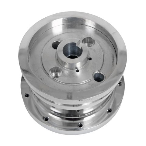 Lecarra Hub Adapter Kits BA-22455 Kit, 9-Bolt Mount, Billet Aluminum, Polished, Adjustable, Ford, Passenger, Thunderbird, Kit