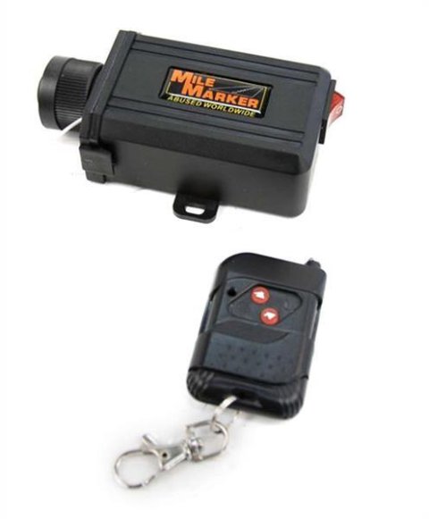 Mile Marker Wireless Remote Controls 7076 Winch Control, Remote, Weatherproof, Push Button, Forward, Reverse, Milemarker, Kit
