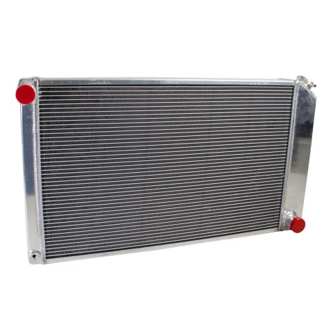 Griffin Performance Fit Radiators 8-00008 Radiator, Crossflow, Dual-Row, Aluminum, Natural, 33.25 in. Wide, 19.00 in. High, 3.0 in. Thick, Manual, Each