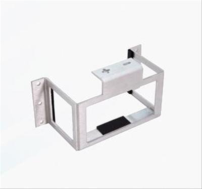 Braille Battery Mounting Kits 1218 Mount, Bolt-Down, Lay Down Bracket, Billet Aluminum, Polished, Black Powdercoat, Kit