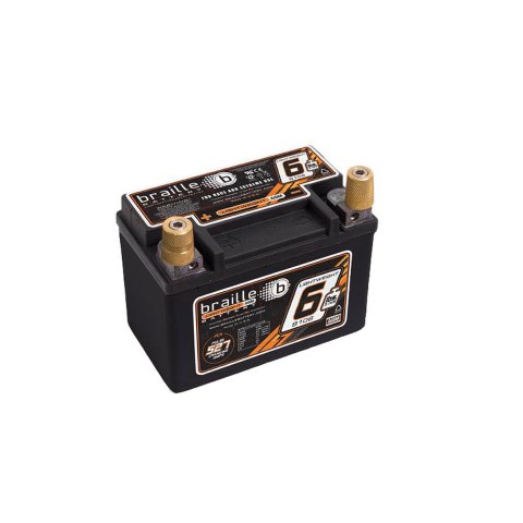 210 CCA Braille Battery No-Weight Standard B106 BCI Group 9 Battery, AGM, 12 V, Starting, Cold Cranking Amps, 9, Top and Side Terminals, Each