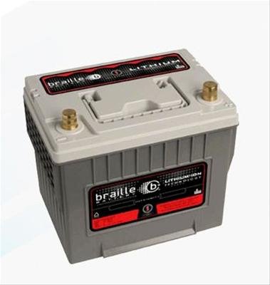 Braille Battery Intensity Lithium Batteries I25X Battery, Intensity, Ion, Top Terminal, BCI 25 Group, 12V, 1,250 amps, Each