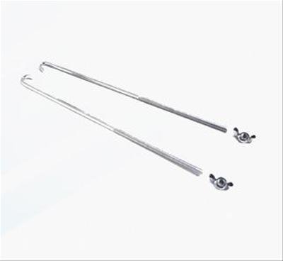 Braille Battery Mounting Kits 10810 Hold Down Bolts, Steel, One 10 in. J-Bolts, One Nuts, Pair