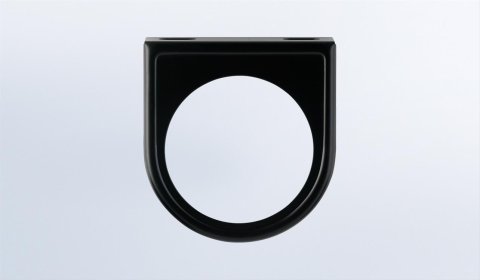 VDO Gauge Mounting Panels 240-027 Panel, Steel, Black, Under-Dash, One 2 1/16 in. Hole, Universal, Each
