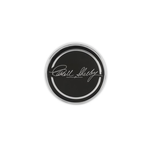 Carroll Shelby Center Caps CS-CAP1 Cap, CS, O-Ring, Plastic, Logo, Black/Silver, Each