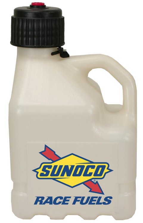 3 Gallons Sunoco Race Jug R3100CL Utility Jug, Gallons, Square, Polyethlene, Clear, Each
