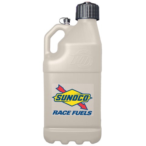 5 Gallons Sunoco Race Jug M7500TN Utility Jug, Gallons, Rectangular, Polyethlene, Tan, Black Cap, Each