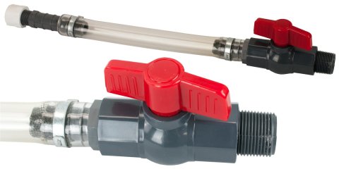 Sunoco Race Jug Hoses R5226 Utility Spout, Clear Fuel Hose, Plastic Valve, 3/4 in. NPT, Each