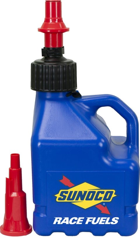 3 Gallons Sunoco Race Jug R3100BL-FF Utility Jug, With Fastflo Lid, Gallons, Square, Polyethlene, Blue, Each