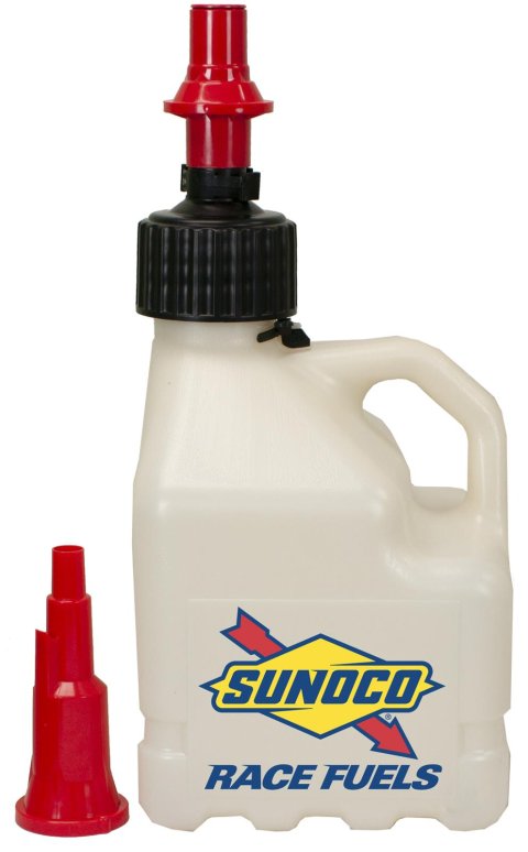 3 Gallons Sunoco Race Jug R3100CL-FF Utility Jug, With Fastflo Lid, Gallons, Square, Polyethlene, Clear, Each