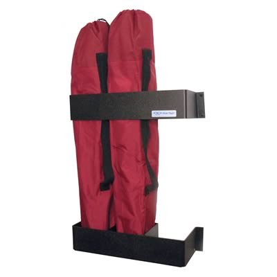 Clear One Trailer Accessories TC128 Organizer, Collapsibe Chair Holder, ABS Plastic, Black, Holds 3 Chairs, Each