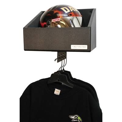 Clear One Trailer Accessories TC116 Organizer, Helmet Rack, ABS Plastic, Black, Holds 1 Helmet, Each