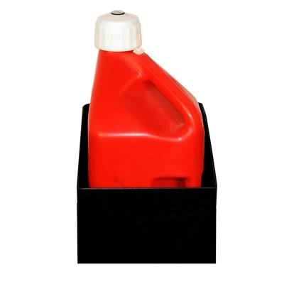 Clear One Trailer Accessories TC108 Organizer, Floor mount, Fuel Jug Holder, ABS Plastic, Black, Holds 1 Fuel Jug, Each
