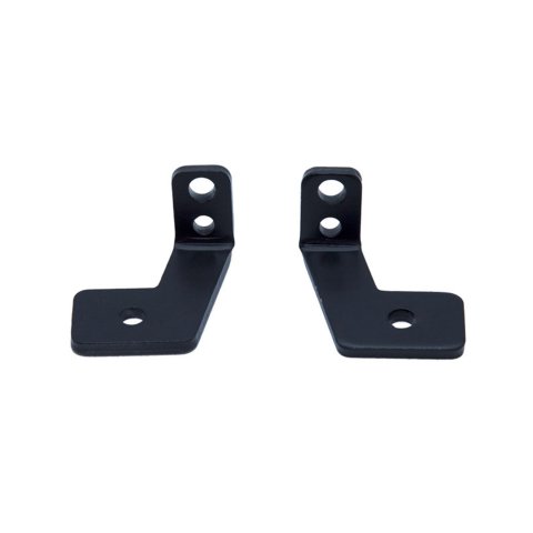 Hi-Lift Jack Company Hood Mount Light Brackets HM-LBRK Auxiliary Bracket, Mount, Aluminum, Black, Pair