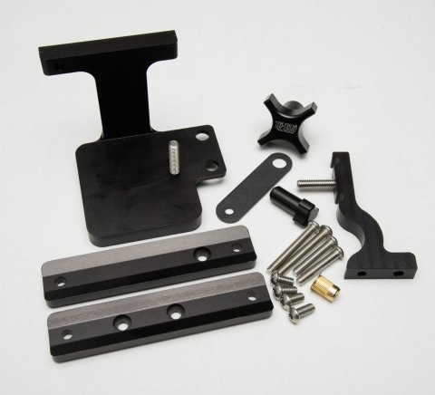 Hi-Lift Jack Company Tailgate Mounts for 2021-2025 BRONCO - BM-500 Mount, Vertical, Bolt-On, Position, Aluminum, Black, Kit
