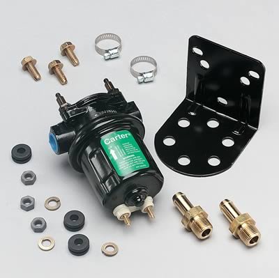 Carter Universal Rotary Vane Electric Fuel Pumps P4601HP Pump, Electric, Competition Series Black Pump, Vane, External, Universal, Each