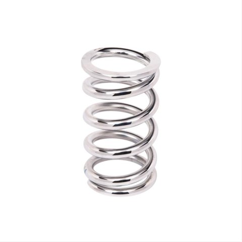 Aldan American 6 Inch Coil Spring 6-350CH Coilover Springs, Springs, Chrome, 350 lbs./in. Rate, 6.000 in. Length, 2.500 in. Inside Diameter, Each