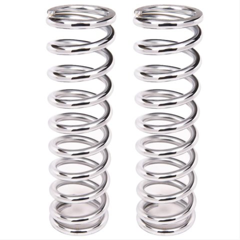 Aldan American 12 Inch Coil Spring 12-180CH2 Coilover Spring, 180 lbs./in., 12.00 in. Length, 2.5 in. I.D., Polish Chrome Plated, Steel, Pair